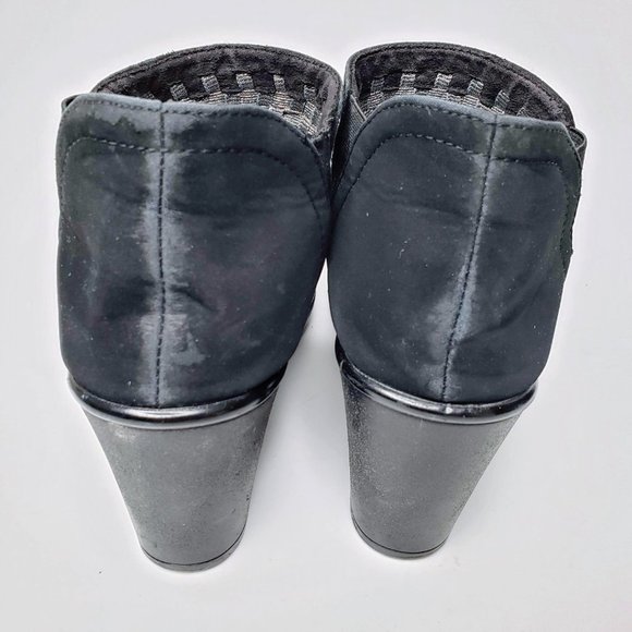 Steven by Steve Madden Enda Women’s Cross Knit Metallic Silver & Black Booties 8 - Picture 8 of 10